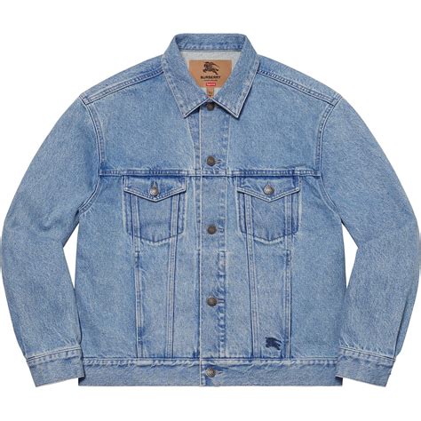 burberry denim trucker jacket|burberry denim jacket women.